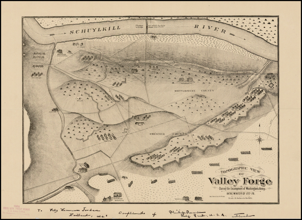 7-Mid-Atlantic Map By Valley Forge Military Monument Commission