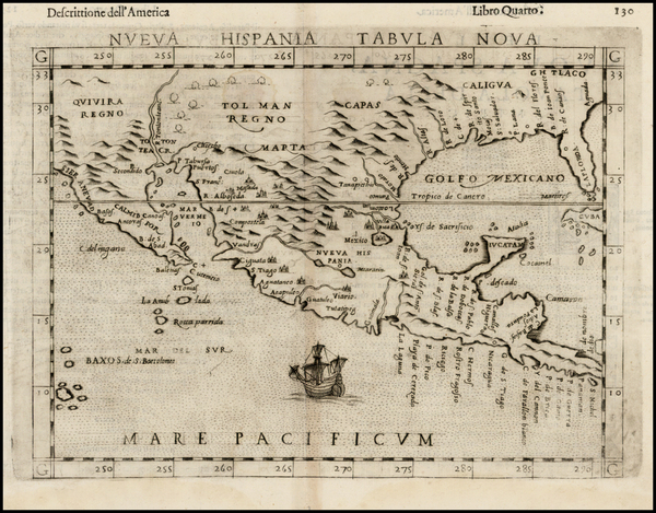 49-South, Southeast, Texas, Southwest, Rocky Mountains, Mexico and Baja California Map By Girolamo