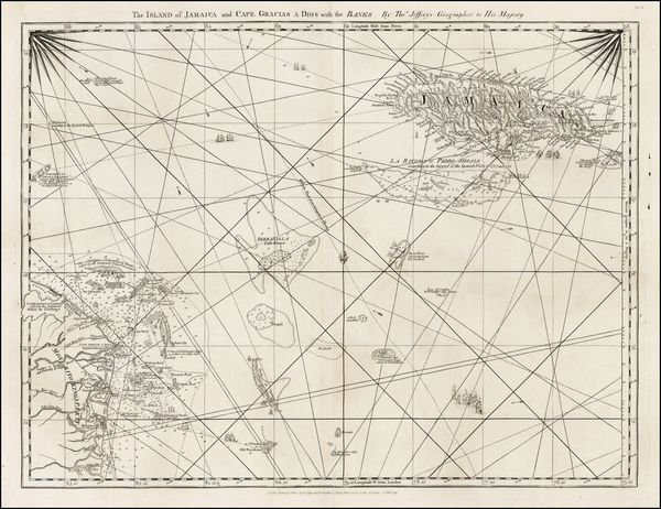 82-Jamaica and Central America Map By Thomas Jefferys