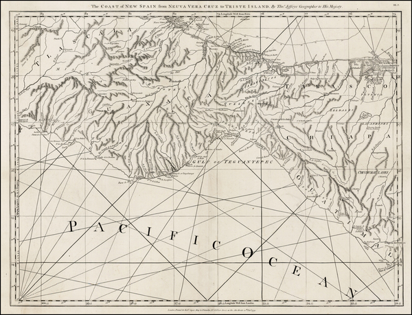 42-Mexico and Central America Map By Thomas Jefferys