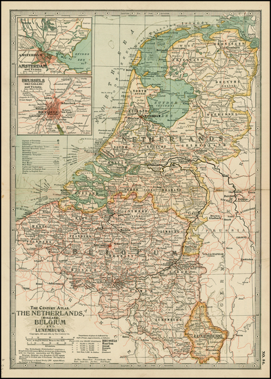 73-Europe and Netherlands Map By The Century Company