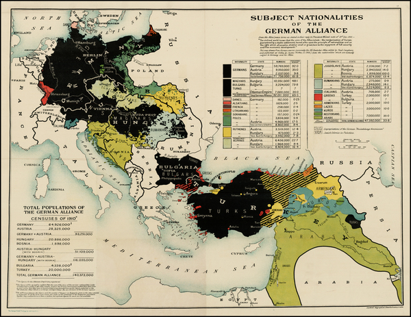 88-Europe, Europe, Middle East, Holy Land, Turkey & Asia Minor and Germany Map By Edward Stanf