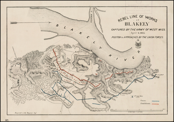 87-South Map By United States Bureau of Topographical Engineers