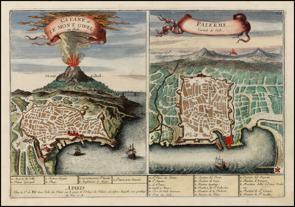 38-Italy and Balearic Islands Map By Nicolas de Fer