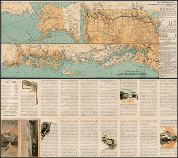 38-Alaska and Canada Map By Charles S. Fee / John Muir