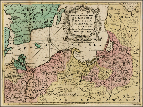 14-Poland, Baltic Countries and Germany Map By Universal Magazine