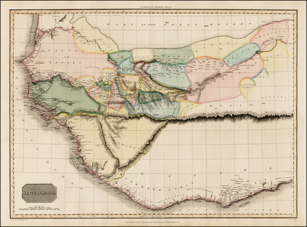 38-West Africa Map By John Pinkerton