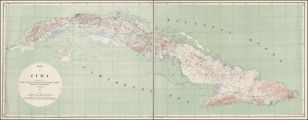 18-Caribbean Map By United States War Dept.