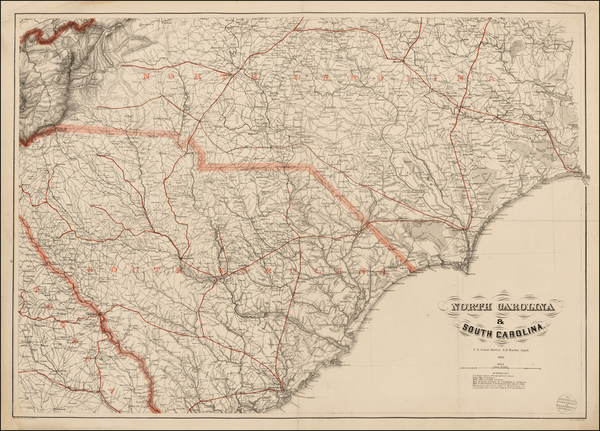 83-Southeast Map By Adolph Lindenkohl