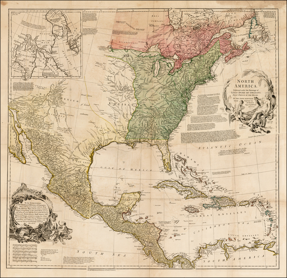 59-United States and North America Map By Richard William Seale