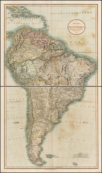 24-South America Map By John Cary