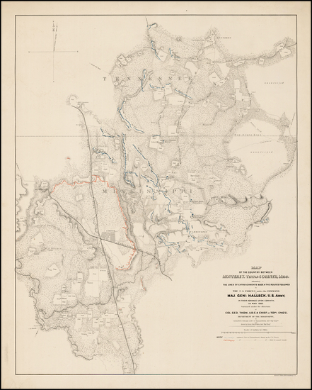 56-South Map By Julius Bien & Co.