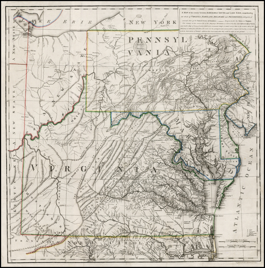 82-Mid-Atlantic, Southeast and Midwest Map By Thomas Jefferson