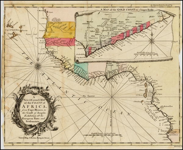 81-West Africa Map By Universal Magazine