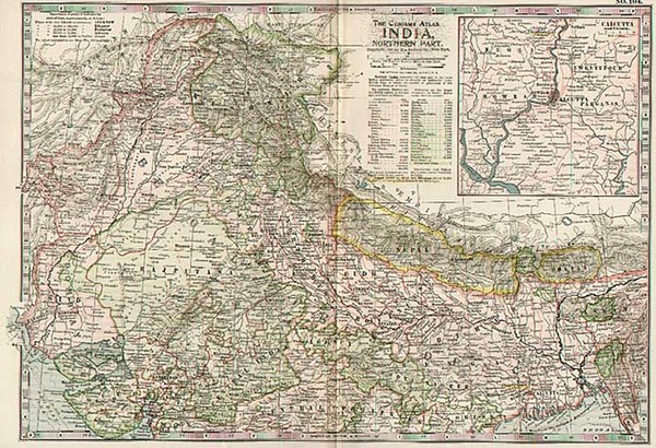 11-Asia and India Map By The Century Company