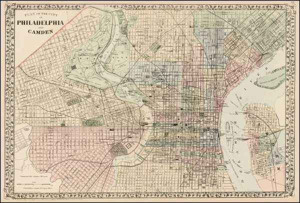 68-Mid-Atlantic Map By Samuel Augustus Mitchell Jr.