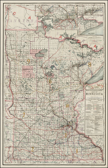 41-Midwest Map By Rand McNally & Company