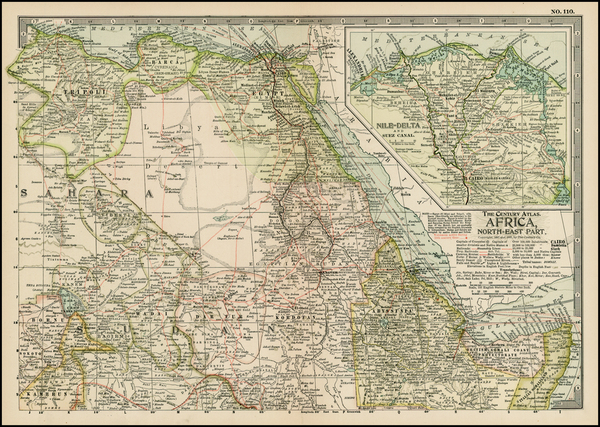 19-North Africa and East Africa Map By The Century Company