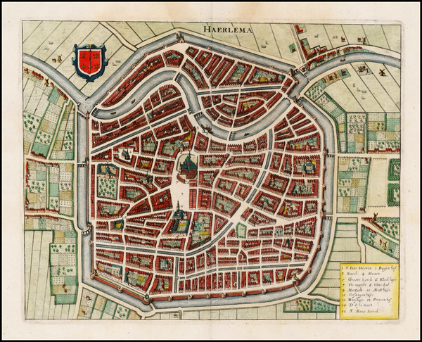 75-Netherlands Map By Matthaus Merian