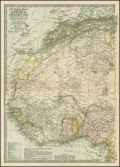 25-North Africa and West Africa Map By The Century Company