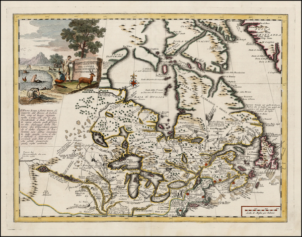 97-Midwest and Canada Map By Giambattista Albrizzi