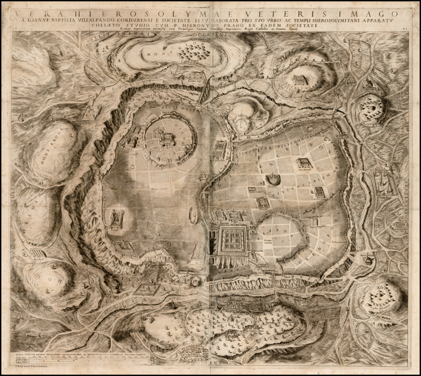 52-Jerusalem Map By Juan Baptist Villalpando