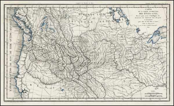 74-Plains, Rocky Mountains and Canada Map By Pierre Lapie