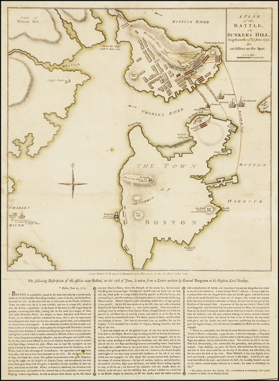 87-New England, Massachusetts, Boston and American Revolution Map By Robert Sayer  &  John Ben