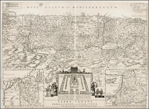 1-Holy Land Map By Jacques Lagnet