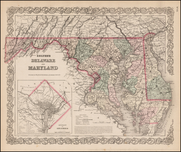 48-Mid-Atlantic Map By G.W.  & C.B. Colton