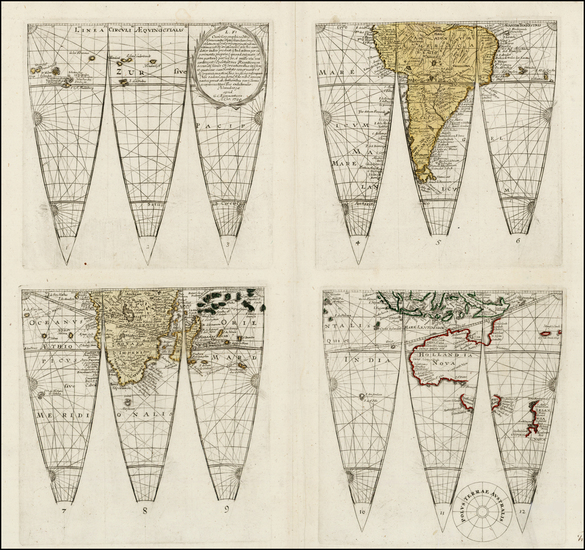 64-World and World Map By Georg Christoph Eimmart