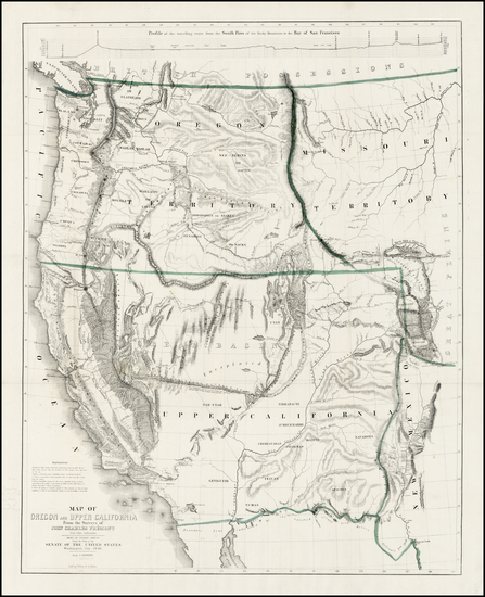 81-Southwest, Rocky Mountains and California Map By John Charles Fremont / Charles Preuss