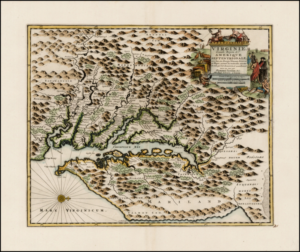 52-Mid-Atlantic and Southeast Map By Pieter van der Aa