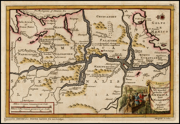 99-South, Midwest and Plains Map By Pieter van der Aa