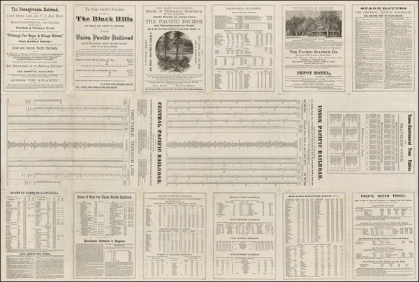 50-Plains, Southwest, Rocky Mountains and California Map By Henry T. Williams