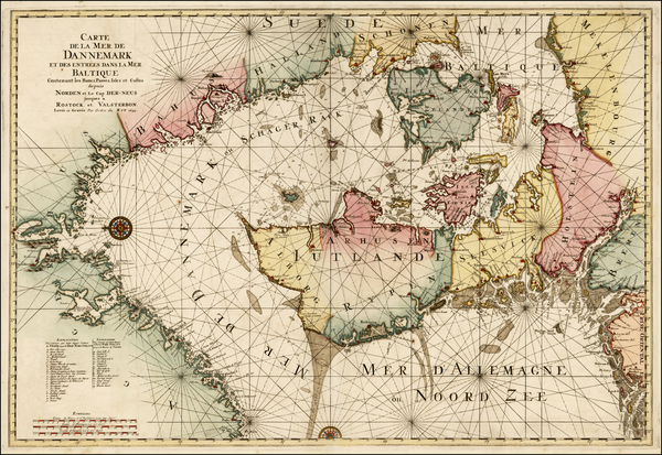 38-Baltic Countries and Scandinavia Map By Alexis-Hubert Jaillot