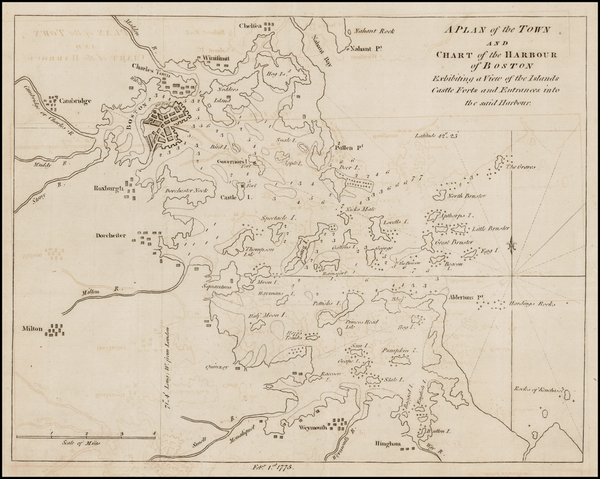 85-New England Map By Gentleman's Magazine