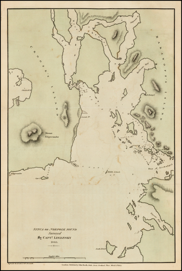 4-Alaska Map By Yuri Federovich Lisiansky