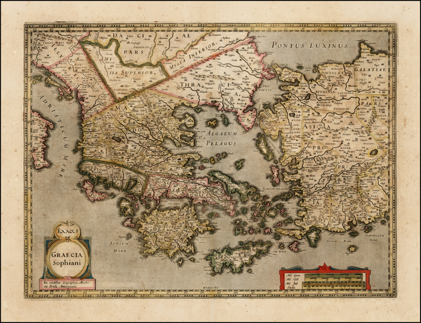 88-Turkey, Turkey & Asia Minor, Balearic Islands and Greece Map By  Gerard Mercator