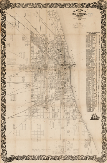 35-Midwest Map By Rufus Blanchard