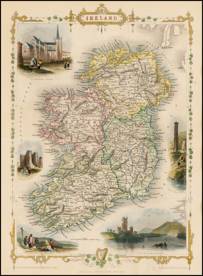 17-Ireland Map By John Tallis