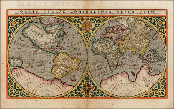 46-World and World Map By Rumold Mercator