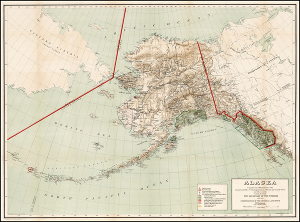 36-Alaska Map By General Land Office