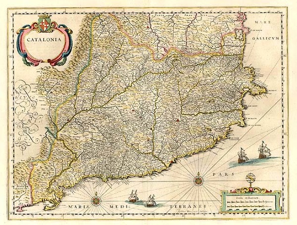 69-Europe and Spain Map By Willem Janszoon Blaeu