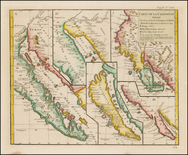 62-Baja California and California Map By Denis Diderot / Didier Robert de Vaugondy