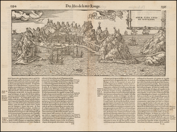 56-Middle East, Arabian Peninsula and North Africa Map By Francois De Belleforest