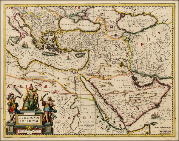 38-Turkey, Mediterranean, Middle East, Turkey & Asia Minor and Balearic Islands Map By Jan Jan