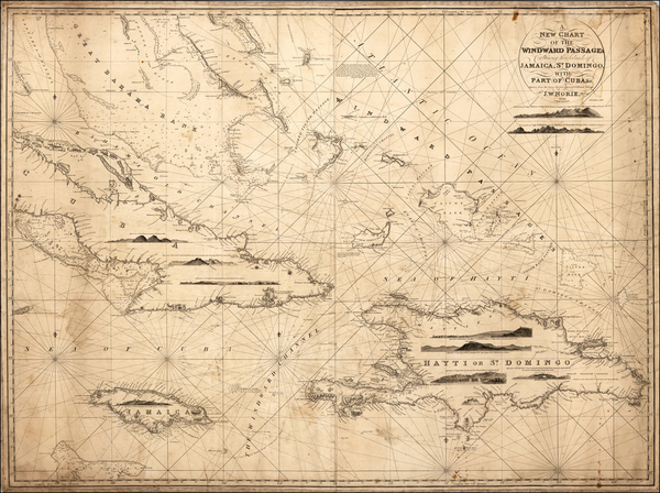 49-Caribbean Map By John William Norie