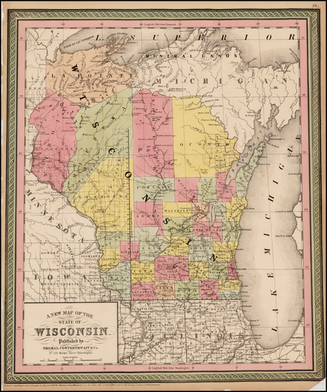 25-Midwest Map By Thomas, Cowperthwait & Co.