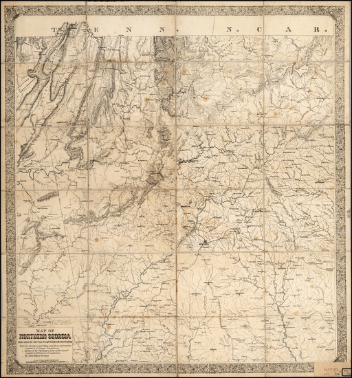 51-South and Georgia Map By William  Emery Merrill